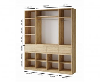 Шкаф 2000 мм Турин ЛДСП крафт серый/кашемир (ВВР) в Североуральске - severouralsk.mebel-e96.ru