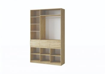 Шкаф 1500 мм Турин крафт/графит (ВВР) в Североуральске - severouralsk.mebel-e96.ru