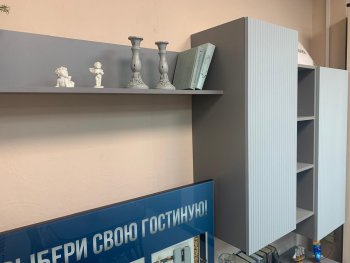 Стенка Сканди МДФ НМ-001 грин грей софт (Стиль) в Североуральске - severouralsk.mebel-e96.ru