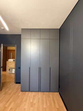 Шкаф 1600 мм 4-х створчатый Норд с антресолью графит (Миф) в Североуральске - severouralsk.mebel-e96.ru